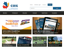 Tablet Screenshot of cseg.ca